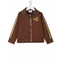 Raspberry Plum Moletom Moon Child com zíper - Marrom