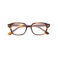 Ray-Ban Armação de óculos quadrada com padronagem - Marrom