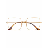 Ray-Ban Armação de óculos quadrada oversized - Dourado