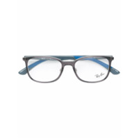 Ray-Ban Óculos color block com armação quadrada - Azul