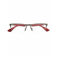 Ray-Ban rectangular frame glasses - Vermelho