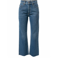 RE/DONE Calça jeans flare com cintura média - Azul