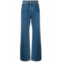 RE/DONE Calça jeans pantalona com cintura alta - Azul