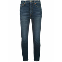 RE/DONE Calça jeans skinny com efeito desbotado - Azul