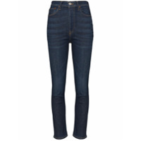 RE/DONE Calça jeans skinny cropped cintura alta - Azul