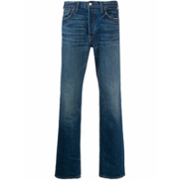 RE/DONE Calça jeans slim com efeito manchado - Azul