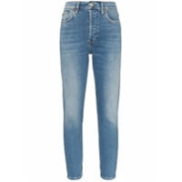 RE/DONE Calça skinny cropped com cintura alta - Azul