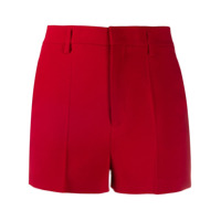 RedValentino Bermuda de alfaiataria cintura alta - Vermelho