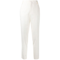 RedValentino Calça slim com detalhe de fivela - Branco