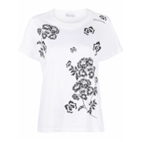 RedValentino Camiseta com estampa floral - Branco