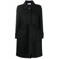 RedValentino Casaco com cinto e detalhe de pregas - Preto