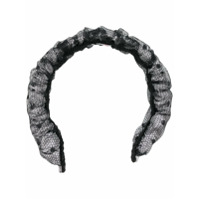 RedValentino Headband com efeito de pele de cobra - Prateado