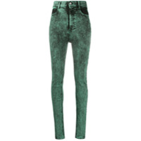 RedValentino high-waisted skinny jeans - Verde