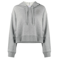 RedValentino Moletom com capuz e detalhe de tule - Cinza