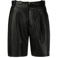 RedValentino Short com detalhe de pregas - Preto