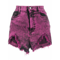 RedValentino Short jeans com efeito lavagem - Rosa