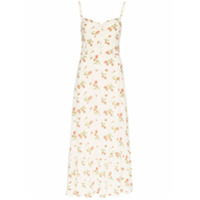 Reformation Slip dress com estampa floral Emersyn - Branco