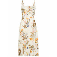 Reformation Vestido midi com estampa floral Camari - Neutro