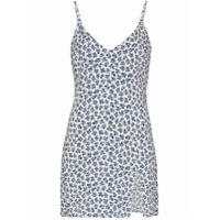 Reformation Vestido mini com estampa floral Marlowe - Neutro