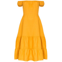 Reformation Vestido Toulouse ombro a ombro - Amarelo