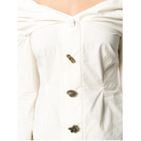 Rejina Pyo Blusa Miriam ombro a ombro - Branco