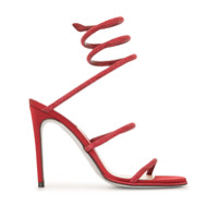 René Caovilla Sandália Cleo com cristais - Vermelho