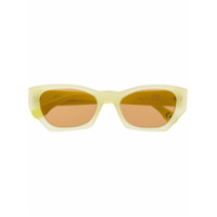 Retrosuperfuture Óculos de sol Amata com logo - Amarelo