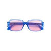 Retrosuperfuture Óculos de sol retangular 'Limone Wagwan' - Azul