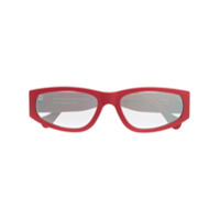 Retrosuperfuture Óculos de sol retangular - Vermelho