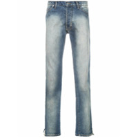 Rhude Calça jeans com efeito desbotado - Azul