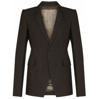 Rick Owens Blazer com abotoamento simples - Cinza