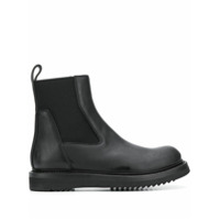 Rick Owens Bota bico arredondado com elástico - Preto