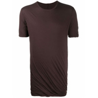 Rick Owens Camiseta decote careca de algodão e jérsei mistos - Roxo