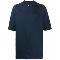Rick Owens Camiseta lisa com decote careca - Azul