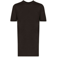 Rick Owens Camiseta longa com decote careca - Marrom