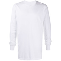 Rick Owens Camiseta mangas longas com cor sólida - Branco