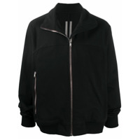 Rick Owens Cardigan gola alta com zíper frontal - Preto