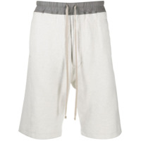 Rick Owens DRKSHDW Bermuda esportiva com ajuste no cós - Cinza