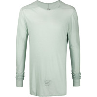 Rick Owens DRKSHDW Blusa decote careca com mangas longas - Verde