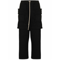 Rick Owens DRKSHDW Calça esportiva cargo Creatch - Preto