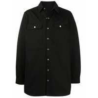 Rick Owens DRKSHDW Camisa oversized com estampa gráfica - Preto