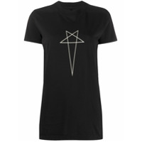 Rick Owens DRKSHDW Camiseta decote careca com estampa de estrela - Preto