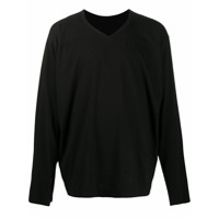Rick Owens DRKSHDW Camiseta mangas longas Varsity - Preto