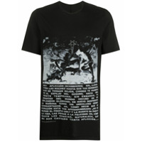Rick Owens DRKSHDW Camiseta midi com estampa fotográfica - Preto