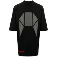 Rick Owens DRKSHDW Camiseta oversized com estampa gráfica - Preto