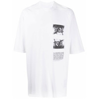 Rick Owens DRKSHDW Camiseta Wagner oversized com estampa - Branco