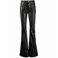 Rick Owens DRKSHDW high-waisted flared trousers - Preto