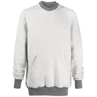 Rick Owens DRKSHDW Moletom decote careca de algodão - Cinza