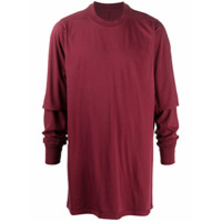 Rick Owens DRKSHDW oversized T-shirt - Vermelho