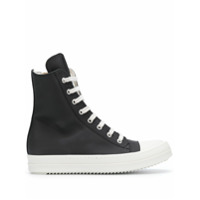 Rick Owens DRKSHDW Tênis cano alto com cadarço - Preto